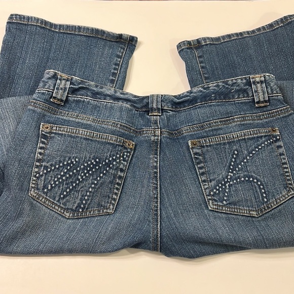 Michael Kor’s Flare Bootcut Blue Denim Jeans Size 10 - Picture 2 of 16